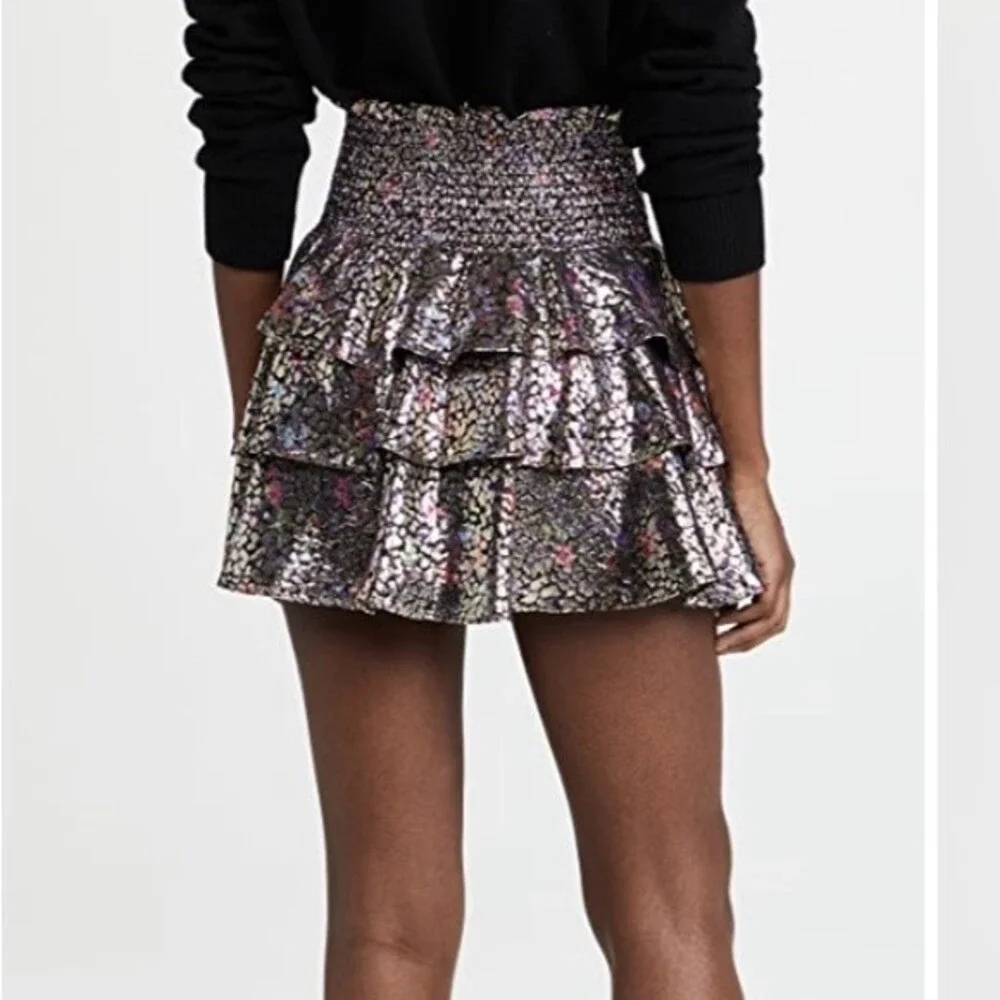 NWT Ramy Brook Augusta Ruffle Mini‎ Skirt | XXS